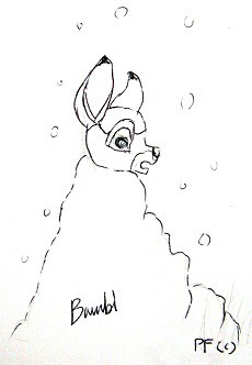 Bambi and snow