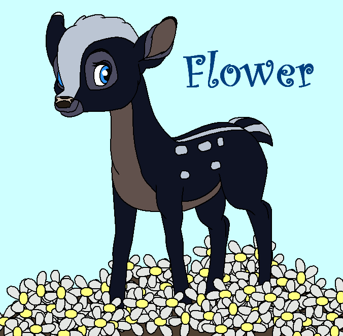 Flower as a deer
