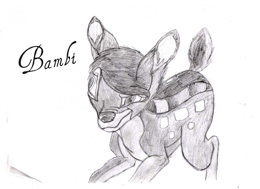 Premier dessin Bambi