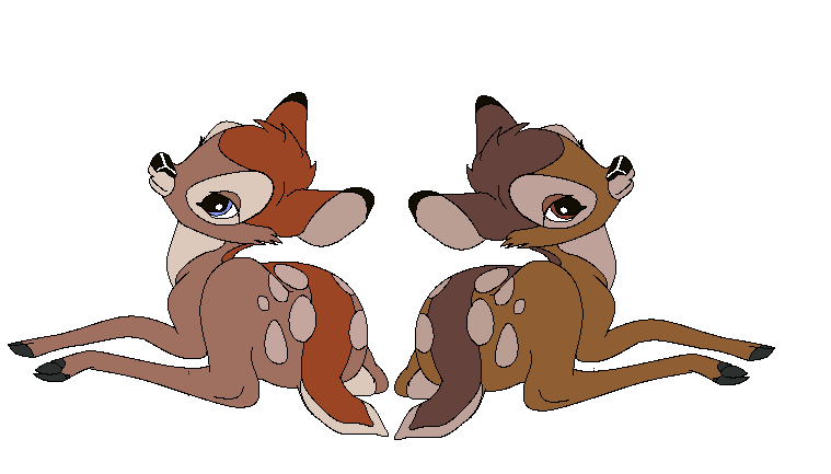 Faline X Bambi fan fawns