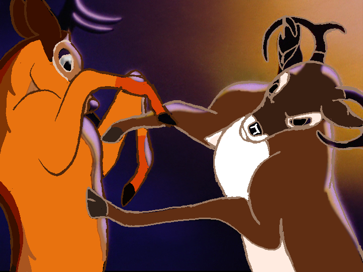 Origin Render: Bucks Fighting