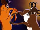 Origin Render: Bucks Fighting