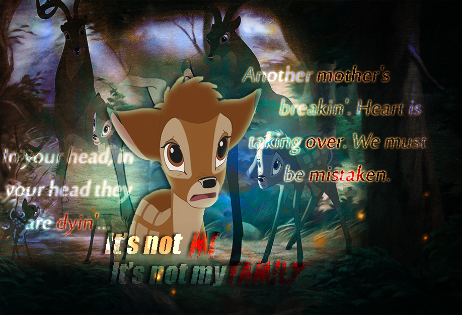 It's not me...
