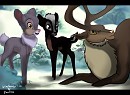 Bambi's Friends As Deer
