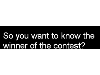 Winner of the contest