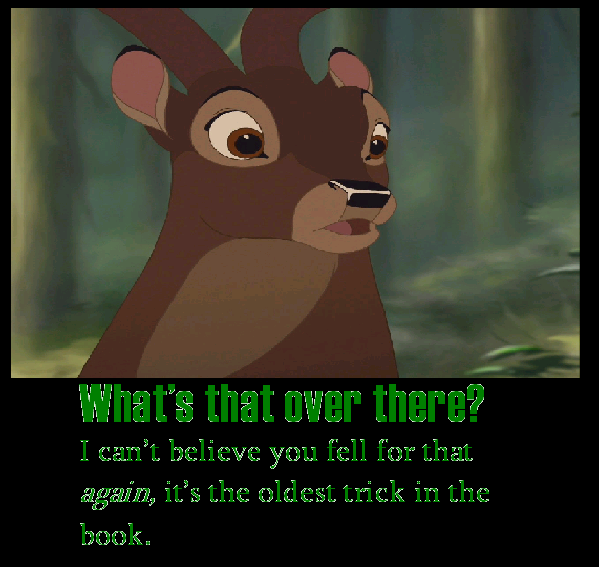 Oldest trick in the book