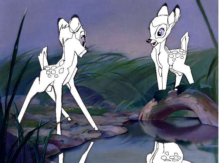 My first fawn spotted render.