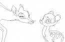 Doe and fawn base