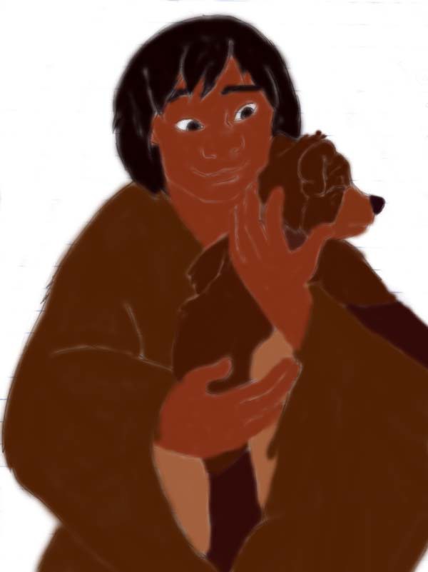 Kenai Koda Doodle Colored