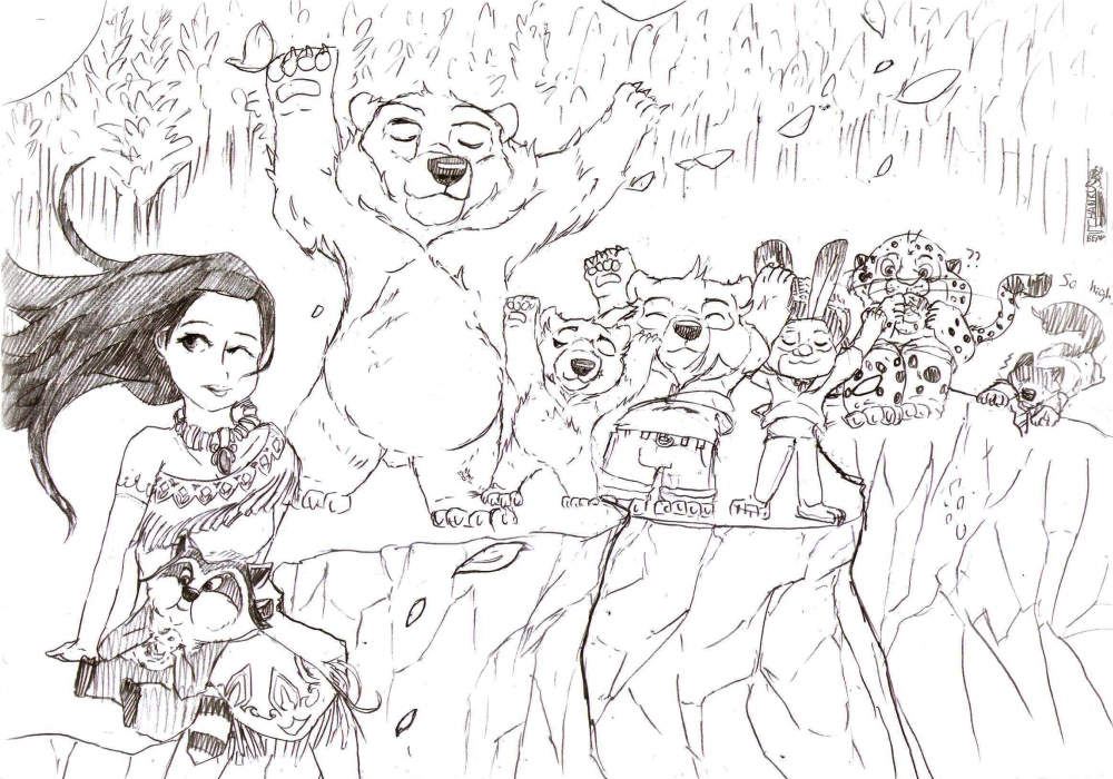 Koda and Kenai in the Forest I
