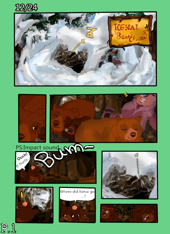 Kenai's Bear Christmas P.1(coloured)