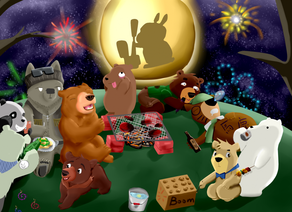 Mid-autumn festival Drawing
