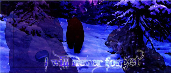 -I will never forget...-