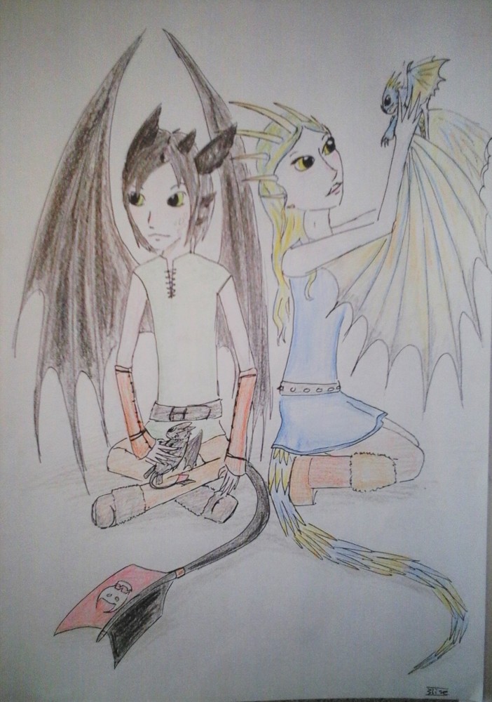 Tempete et Krokmou version humain