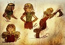 Test : Sketches of Astrid in HTTYD (in color)