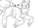 Toothless Finished B&W