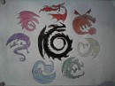 les différentes familles de dragons.