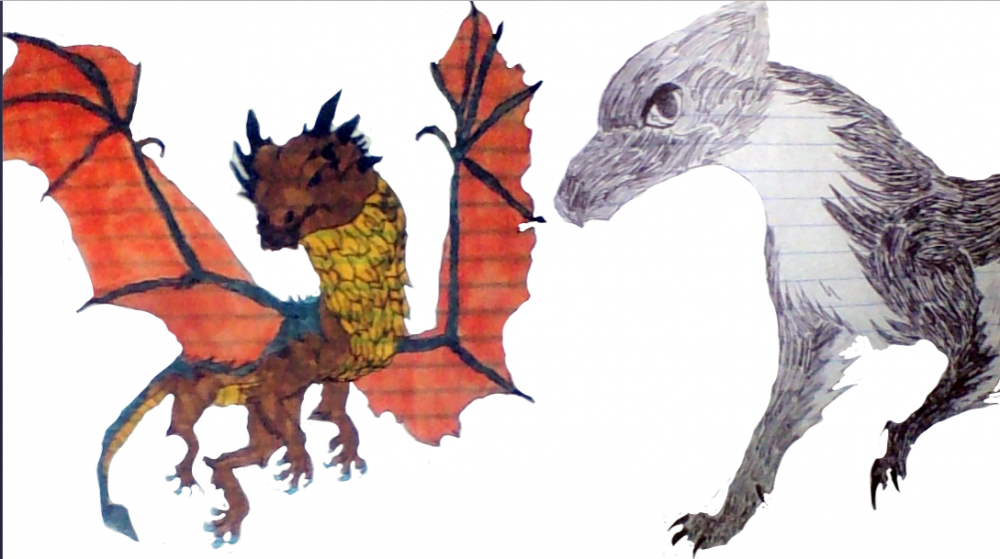 My version of them (drawn years ago)