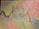 krokmou sur feuille canson