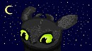 Krokmou dans la nuit.