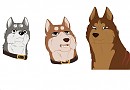 Floating doggo heads