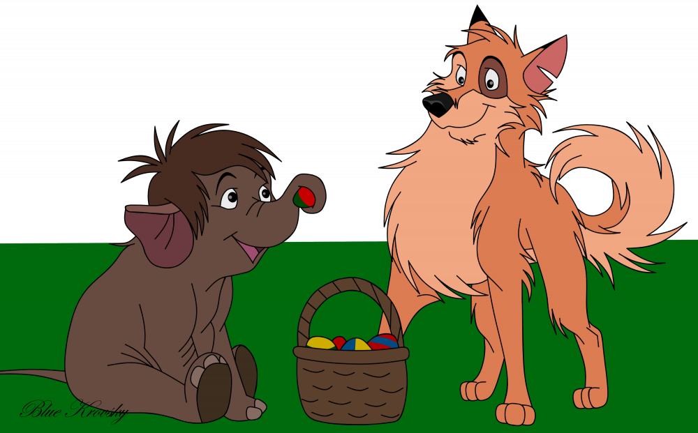 Kaltag et Junior vont à la chasse aux oeufs