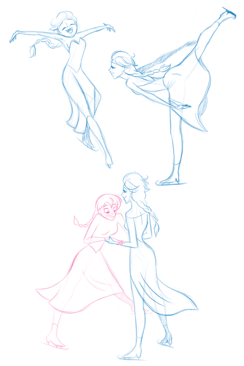 Figure skater!Elsa