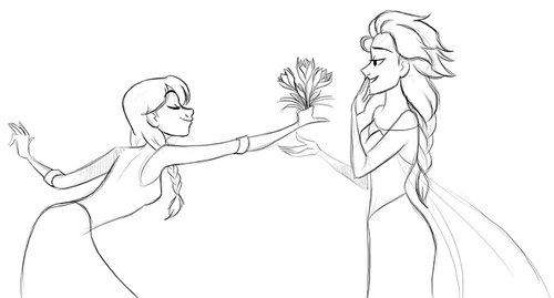 Anna being a gentleman