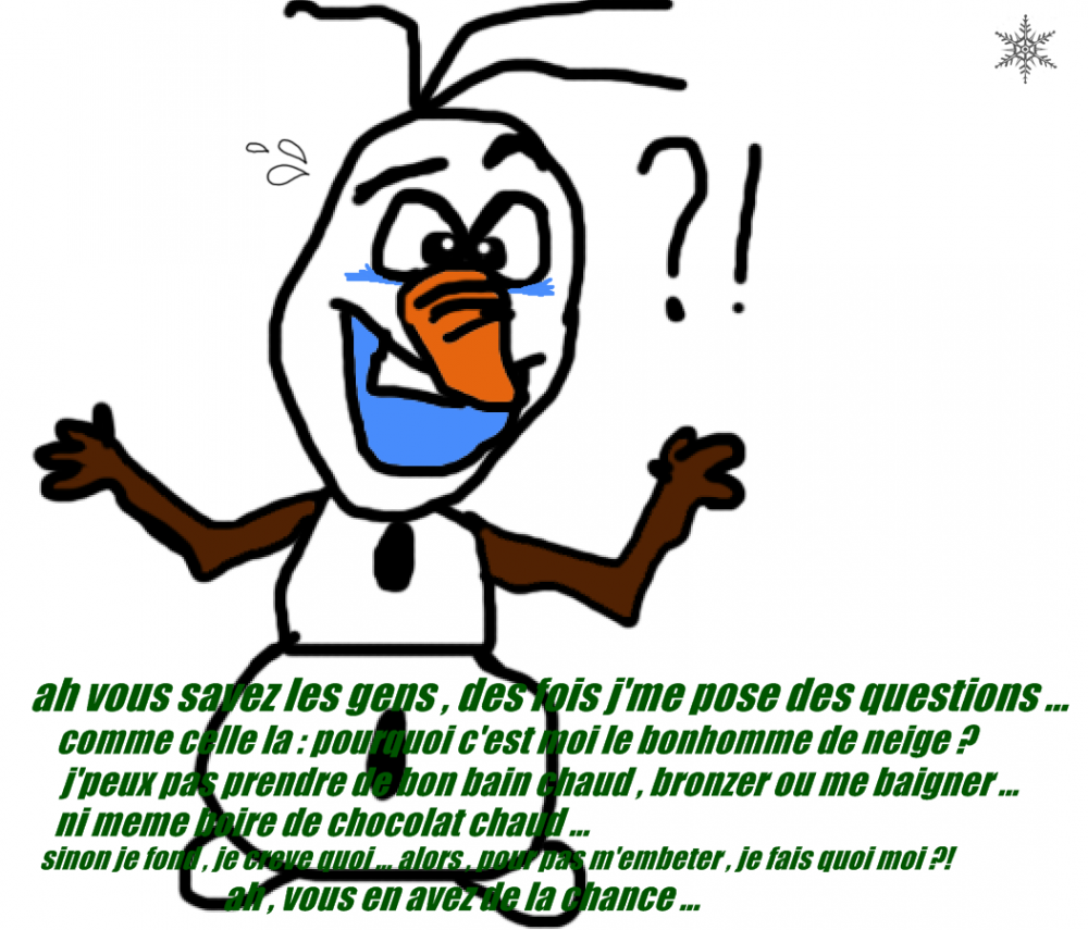 olaf se pose des questions ...