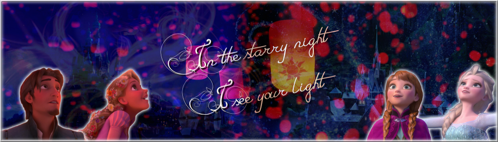 In the starry night I see your light