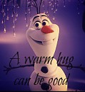 A warm hug can be good