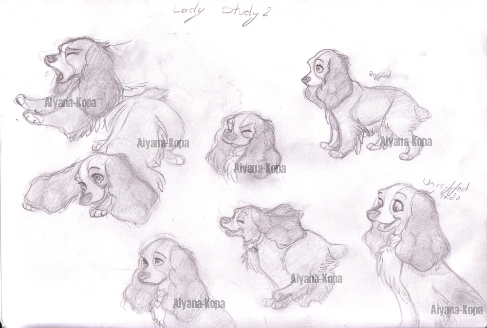 Disney Style Study: Lady 2