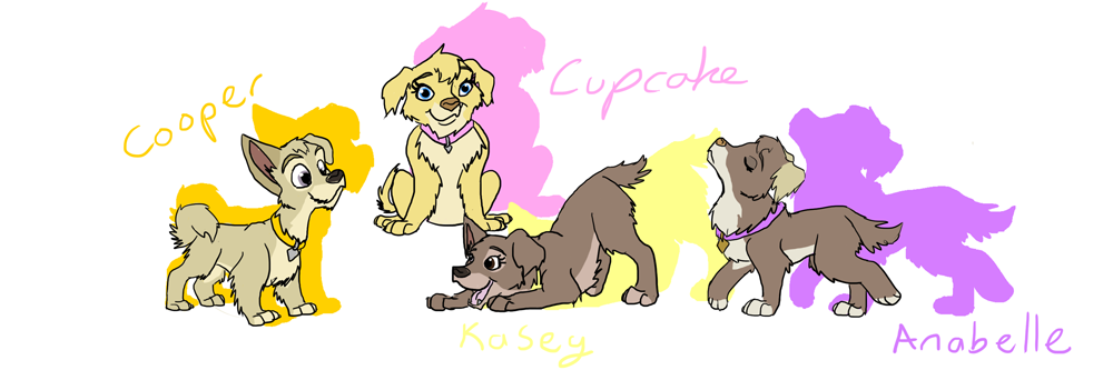 Angel and Scamp's pups