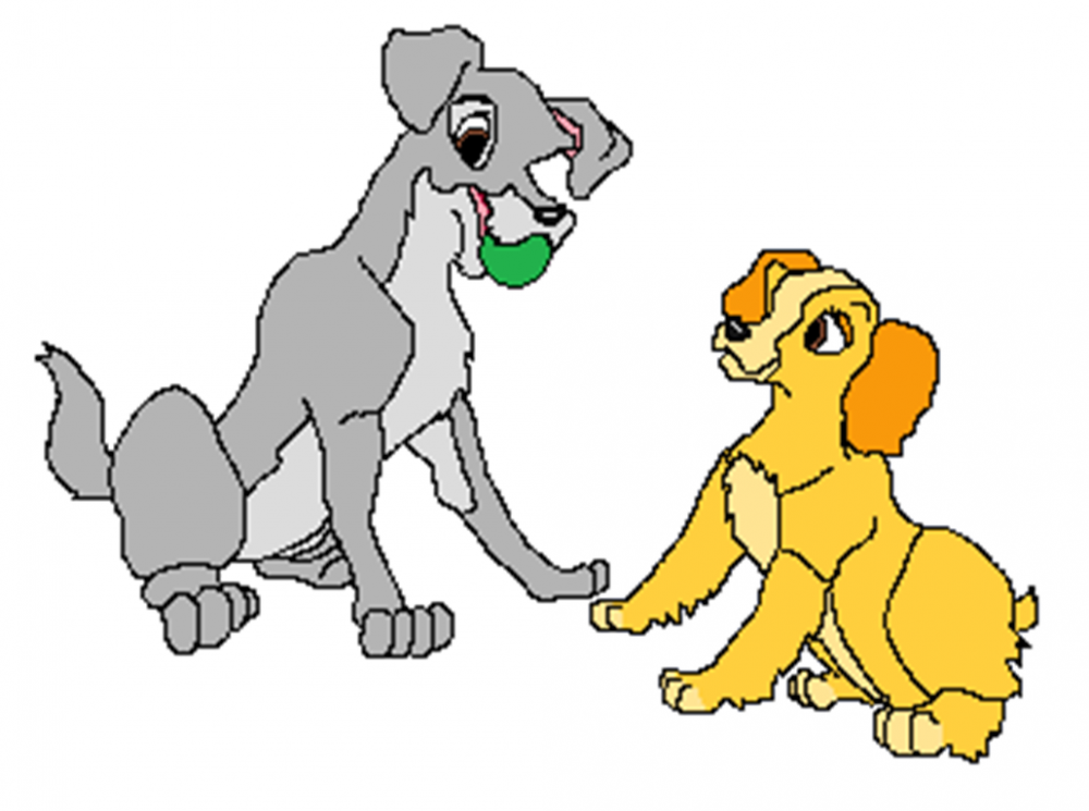 Tramp & Lady as puppies