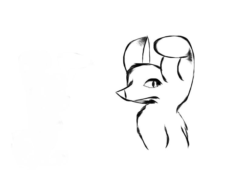 In an attempt to draw a picture of Angel...