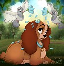 Pidge with Pigeons 