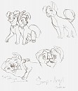 Scamp and Angel - Puppy LUV sketches
