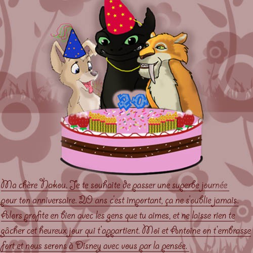 Joyeux anniversaire fois 2 ma Nak =D