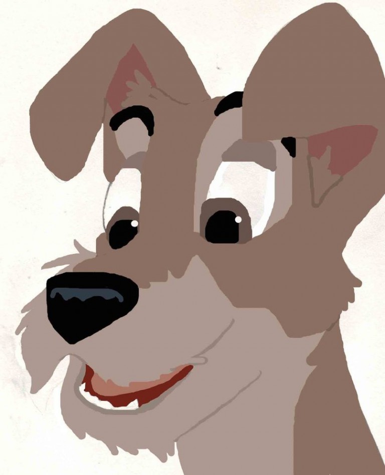 Tramp Doodle Colored