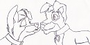 Kiss for Scamp Sketch
