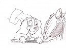 Petting Lady Animation