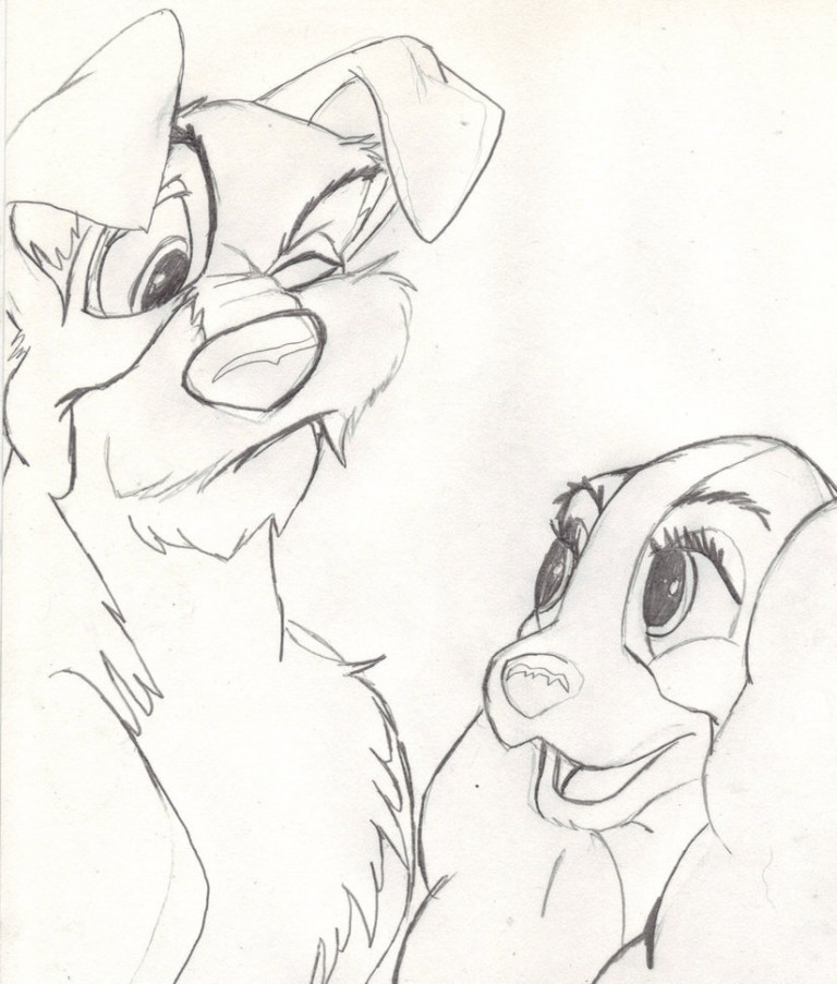 Lady and Tramp Doodle
