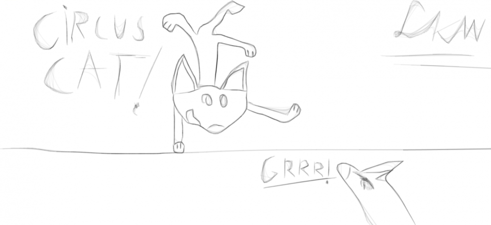 The circus cat and dog chief
