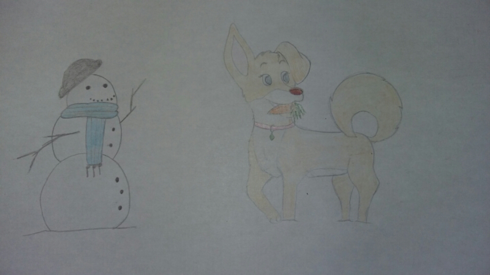Bonhomme de neige d'Ange !