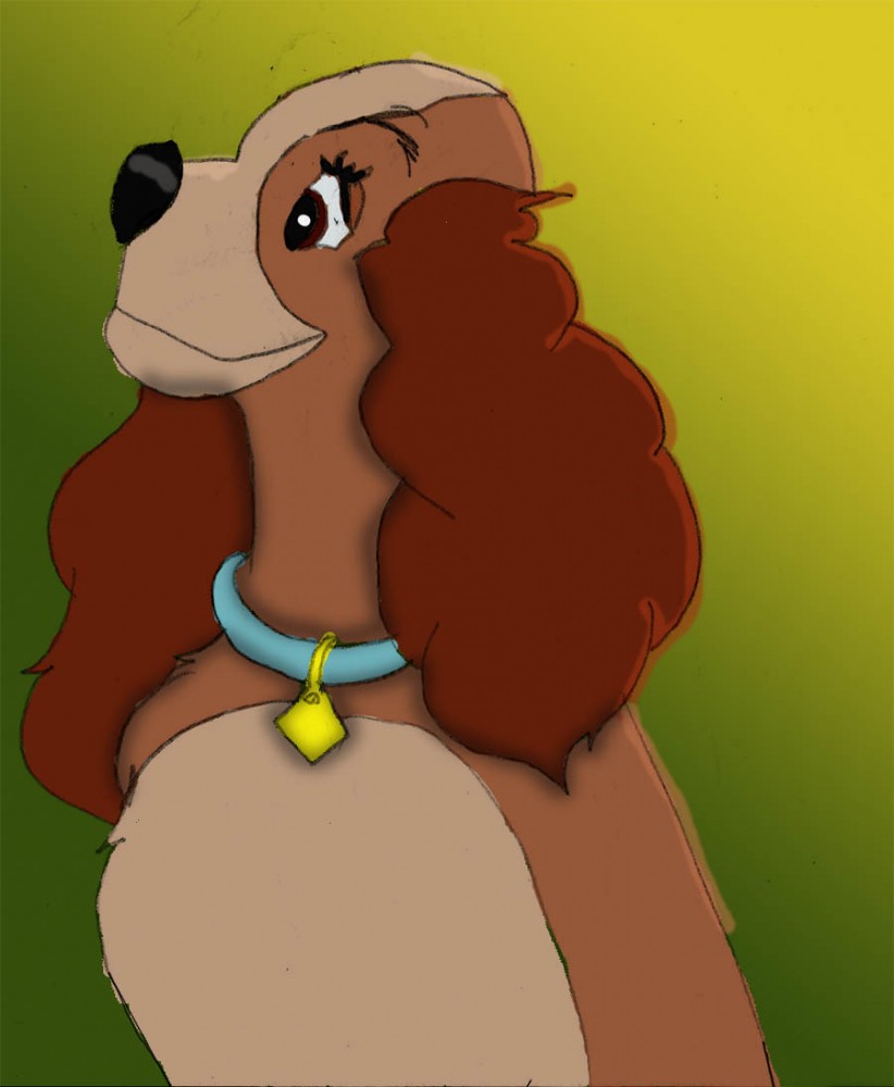 Lady colorié