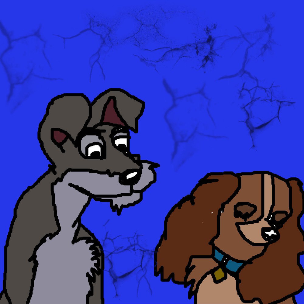 Lady and tramp.. In the dark o3o