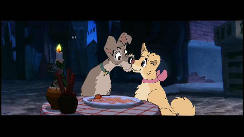 Adult scamp and angel