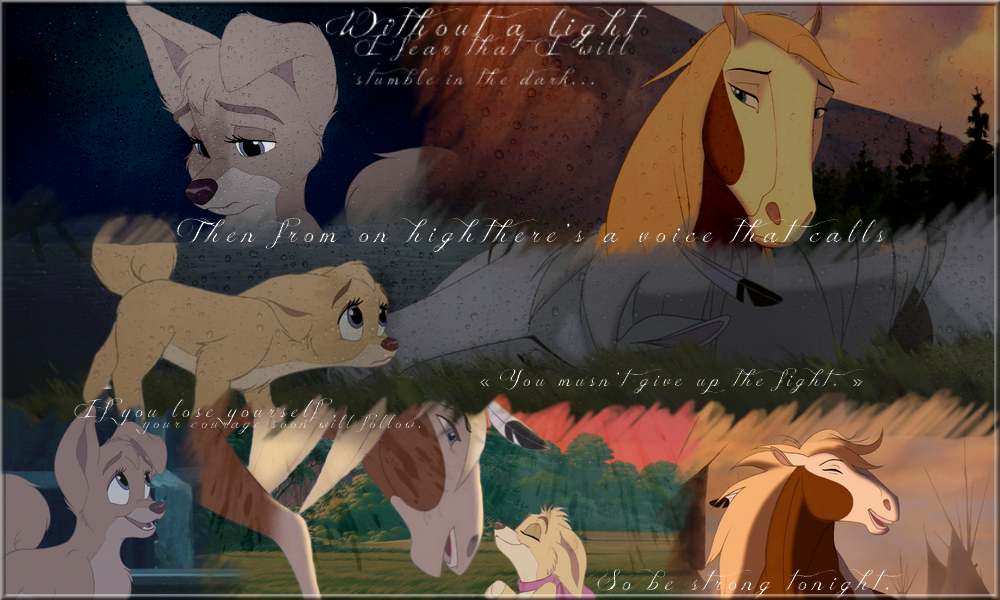 « Be strong tonight. »