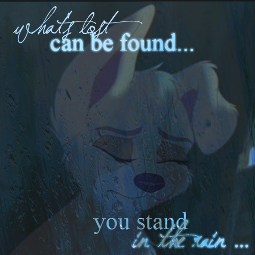 you stand in the rain  ... 