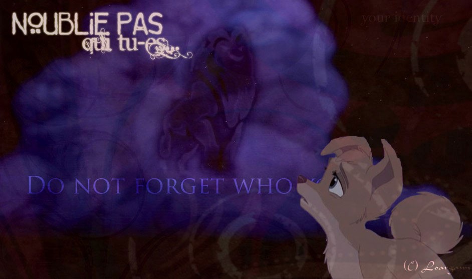 -N'oublie pas qui tu -es...- Pour toi Nakou